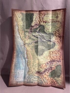 Neverwinter Nights Original Game Map BioWare Atari Sword Coast Neverwinter D&D